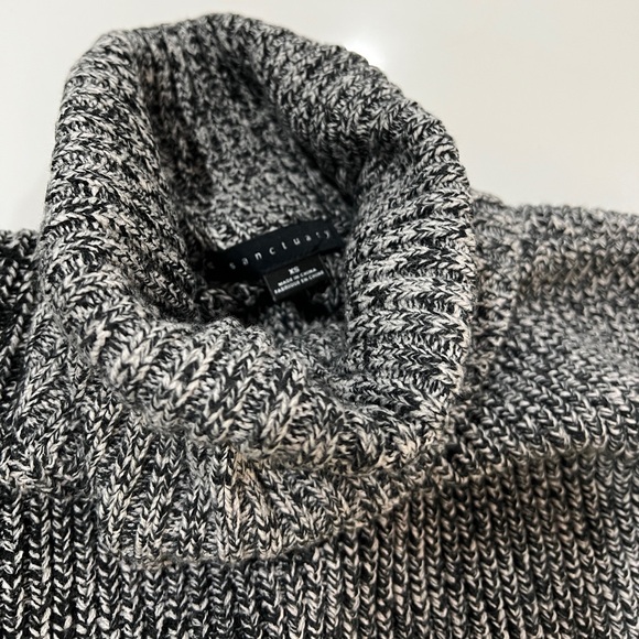Sanctuary chunky gray turtleneck sweater sz. S - Picture 2 of 3